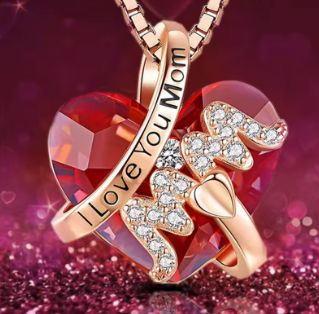 Corazón de Cristal Rojo