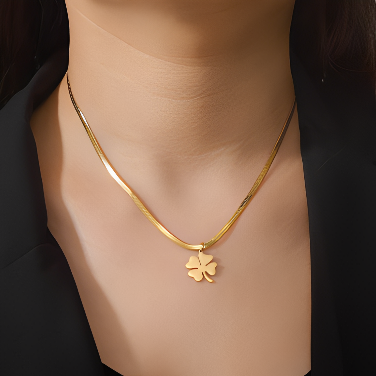 Collar Trebol de 4 hojas