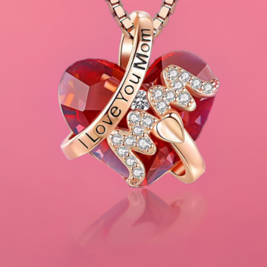 Corazón de Cristal Rojo