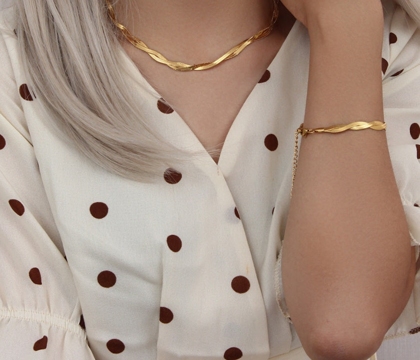 Pulsera y Collar de Serpiente Mujer