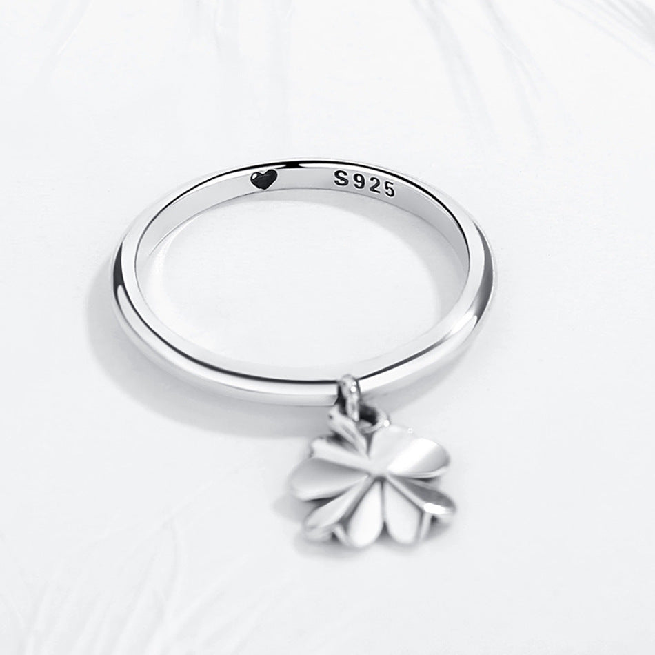 Anillo de Plata 925 en Forma de Flor