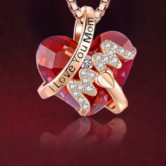 Corazón de Cristal Rojo