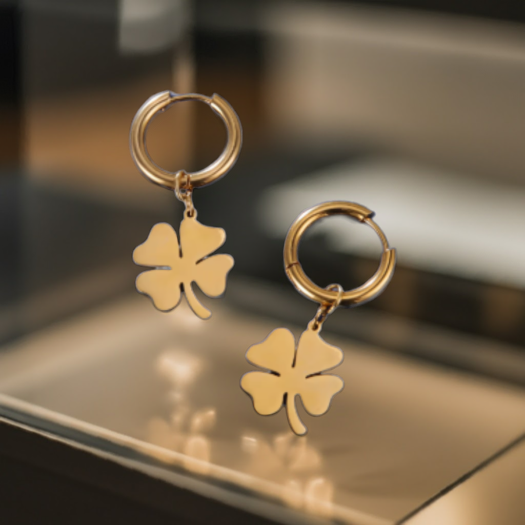 Pendientes 4 hojas
