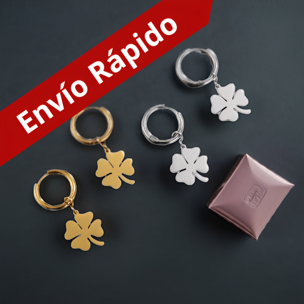 Pendientes 4 hojas