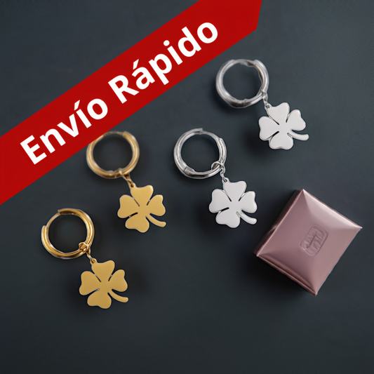 Pendientes 4 hojas