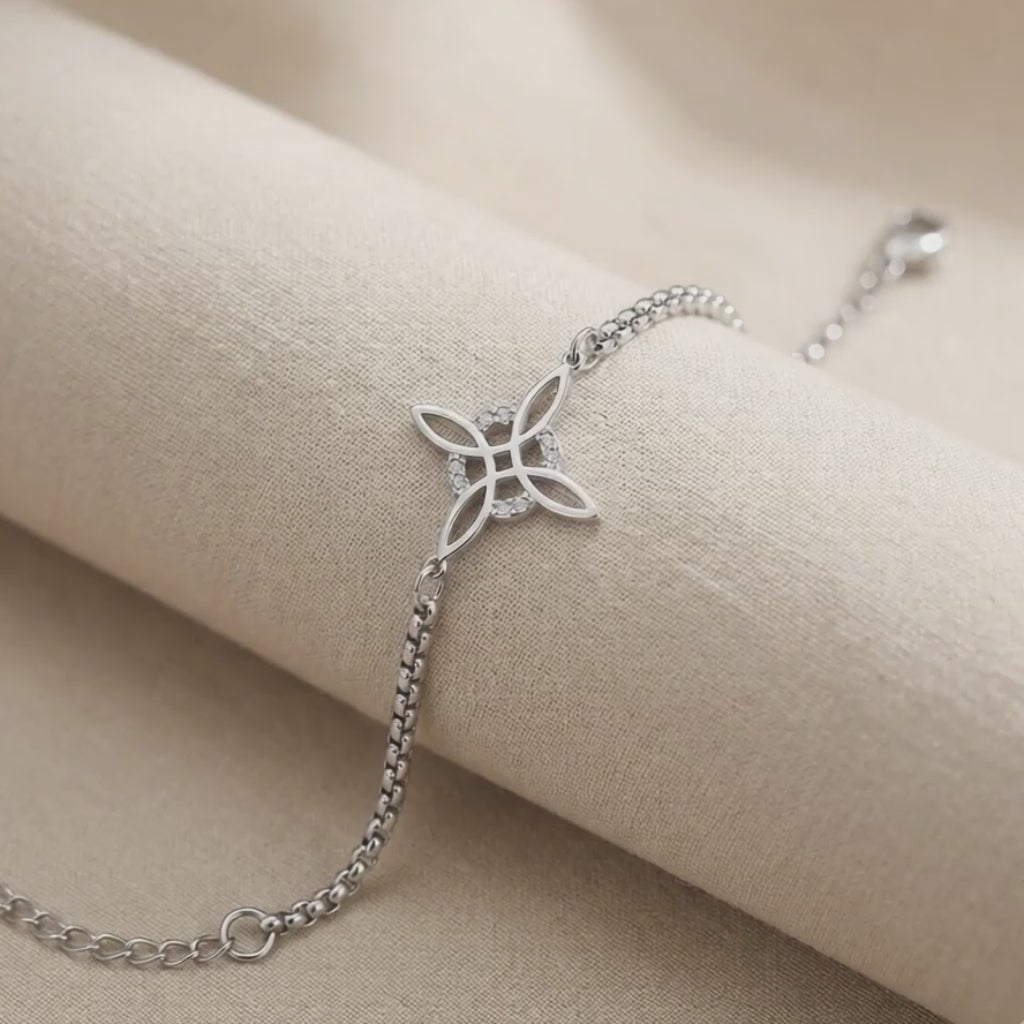 Cargar video: Pulsera Nudo de Bruja